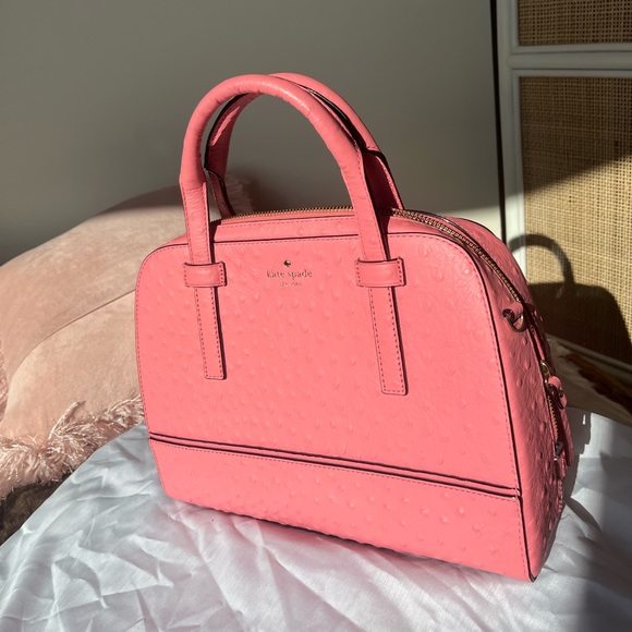 Kate Spade Small Felix - Embossed Ostrich - Picture 1 of 10